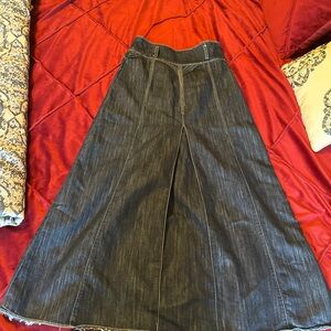 Women's Wide-Leg Denim skirt Jeans